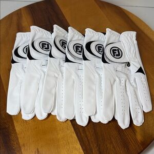 Lot of 6 NWT FootJoy WeatherSof Mens Left Hand Golf Gloves, Size CML